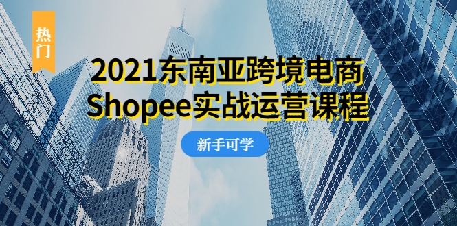 2021东南亚跨境电商Shopee实战运营课程，0基础、0经验、0投资的副业项目-八爪鱼资源库