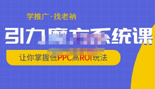 老衲·引力魔方系统课，让你掌握低PPC高ROI玩法，价值299元-八爪鱼资源库