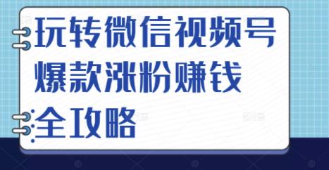 玩转微信视频号爆款涨粉赚钱全攻略，让你快速抓住流量风口，收获红利财富-八爪鱼资源库