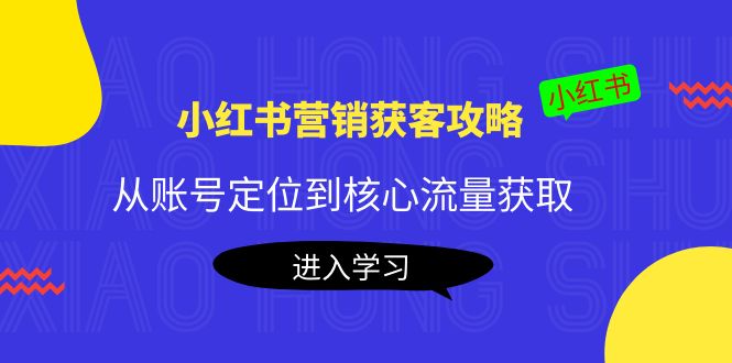 小红书营销获客攻略：从账号定位到核心流量获取，爆款笔记打造-八爪鱼资源库