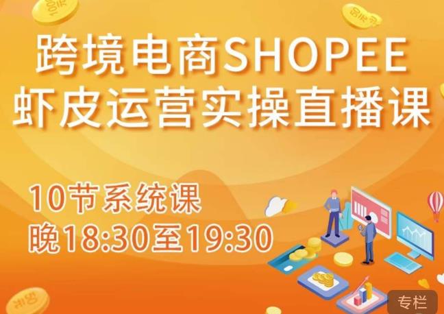 跨境电商Shopee虾皮运营实操直播课，从零开始学，入门到精通（10节系统课）-八爪鱼资源库