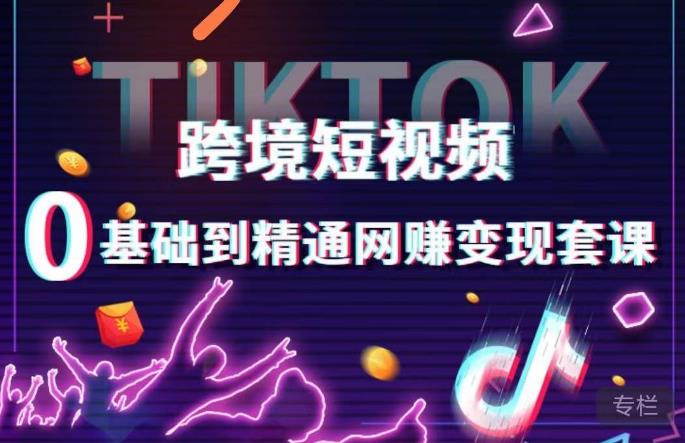 跨境短视频TIKTOK 0基础到精通网赚变现套课，跨境短视频独立站带货变现技巧-八爪鱼资源库