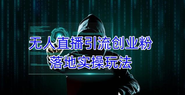 外面收费3980的无人直播引流创业粉落地实操玩法，单日引100+精准创业粉-八爪鱼资源库