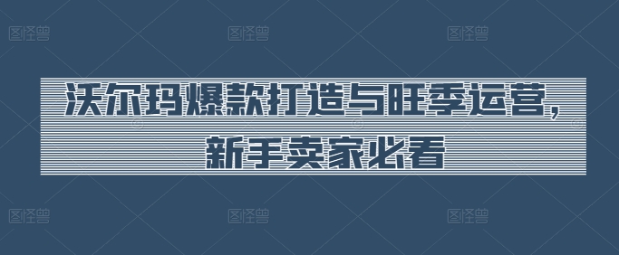 沃尔玛爆款打造与旺季运营，新手卖家必看-八爪鱼资源库
