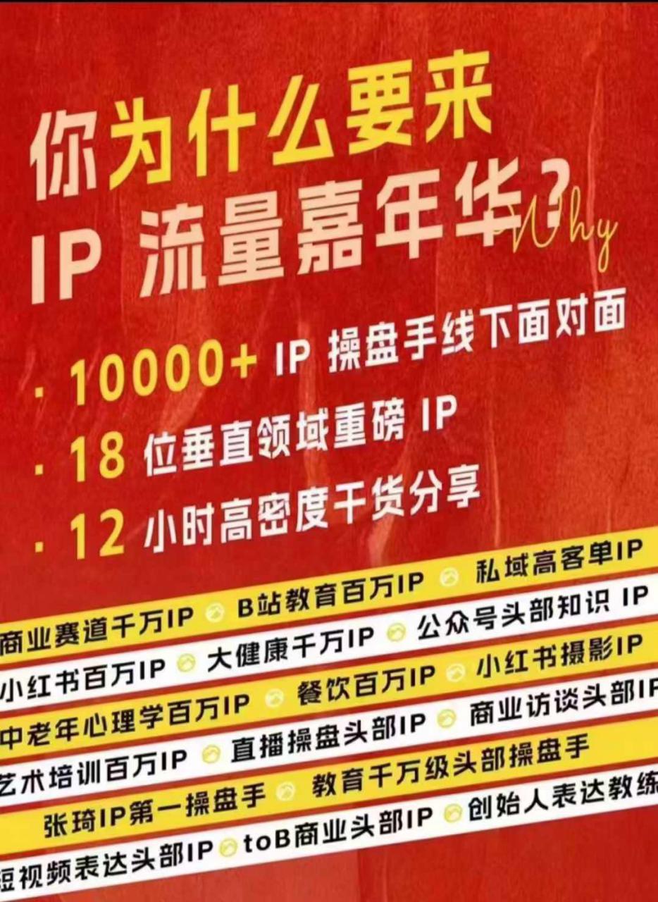 群响IP流量嘉年华，​现场视频+IP江湖2024典藏版PPT-八爪鱼资源库