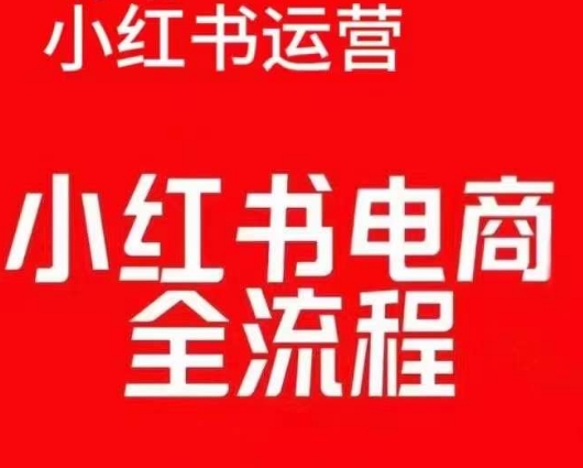 红薯电商实操课，小红书电商全流程-八爪鱼资源库