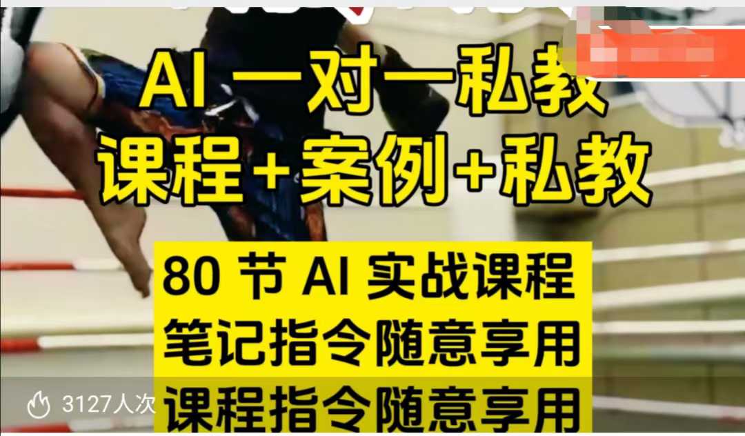 AI指令实战课，课程+案例，80节AI实战课程，笔记指令随意享用，课程指令随意享用-八爪鱼资源库