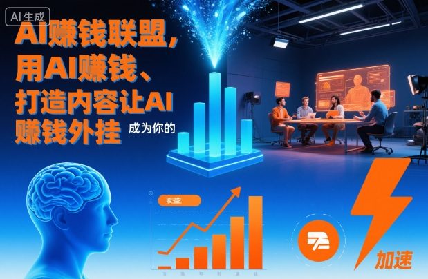 AI賺钱联盟，用AI賺钱、打造内容让AI成为你的賺钱外挂-八爪鱼资源库