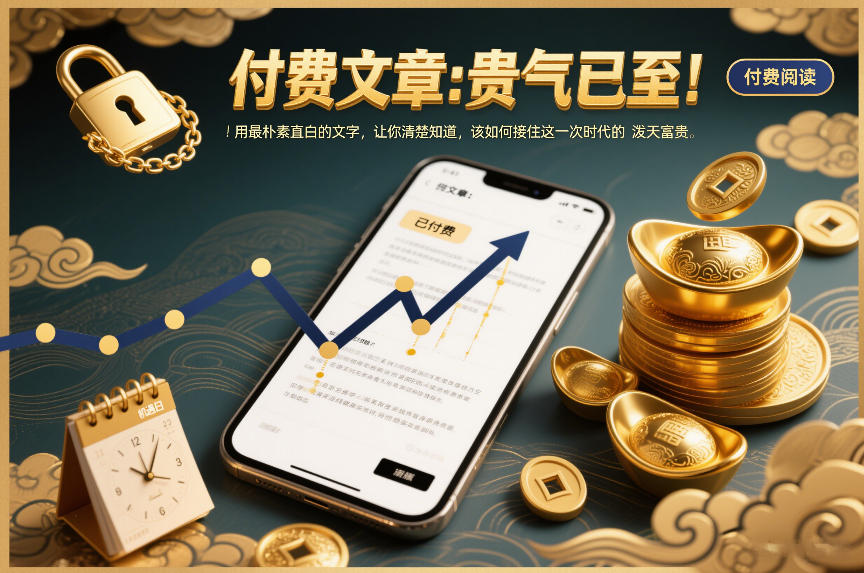 付费文章：贵气已至！用最朴素直白的文字，让你清楚知道，该如何接住这一次时代的泼天富贵-八爪鱼资源库