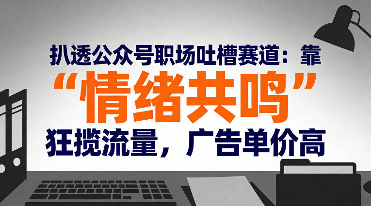扒透公众号职场吐槽赛道：靠“情绪共鸣”狂揽流量，广告单价高-八爪鱼资源库