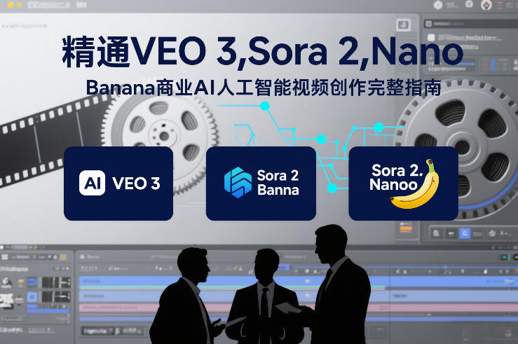 精通VEO 3，Sora 2，Nano Banana商业AI人工智能视频创作完整指南-八爪鱼资源库