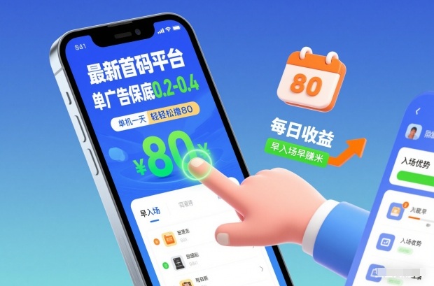 最新首码平台，单广告保底0.2-0.4，单机一天轻松撸80，早入场早賺米【揭秘】-八爪鱼资源库