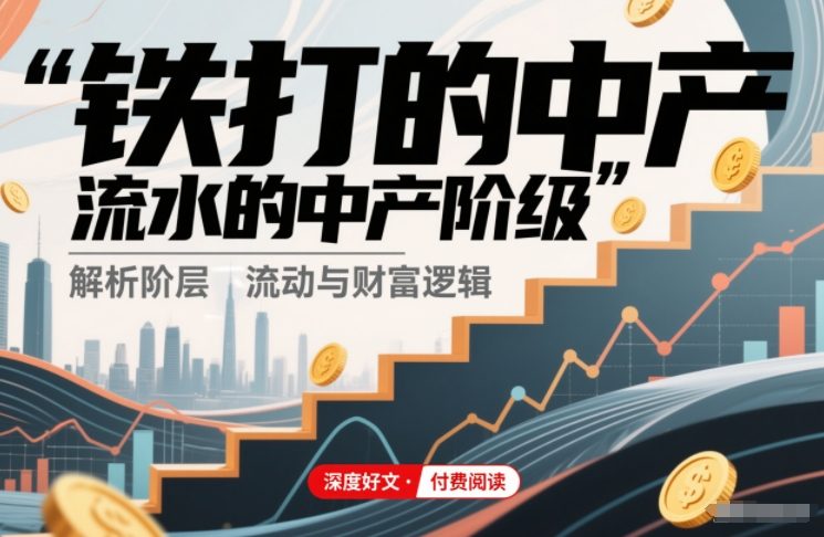 付费文章：铁打的中产，流水的中产阶级-八爪鱼资源库