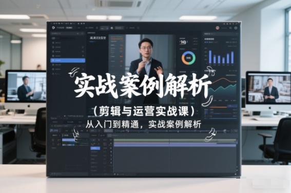 剪辑与运营实战课，从入门到精通，实战案例解析（更新2026）-八爪鱼资源库