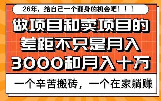 为什么卖项目能轻松月入10个W，而做项目却真正賺不到什么钱？原因竟然是这个！【揭秘】-八爪鱼资源库