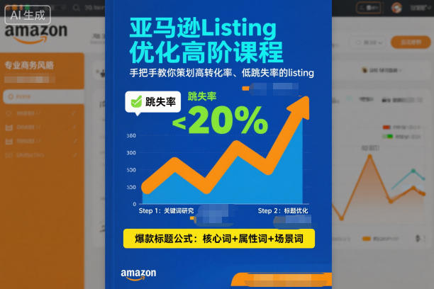 亚马逊Listing优化高阶课程，手把手教你策划高转化率、低跳失率的listing-八爪鱼资源库