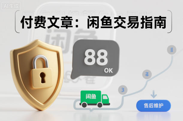 付费文章：闲鱼交易指南，怎么才能降低被坑被马扁的概率-八爪鱼资源库