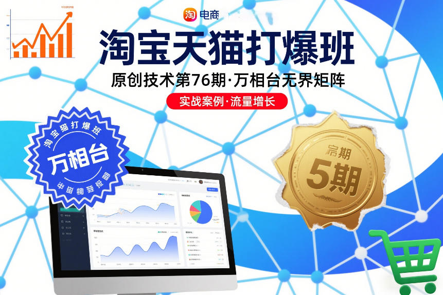 淘宝天猫打爆班原创技术第76期，万相台无界矩阵-八爪鱼资源库