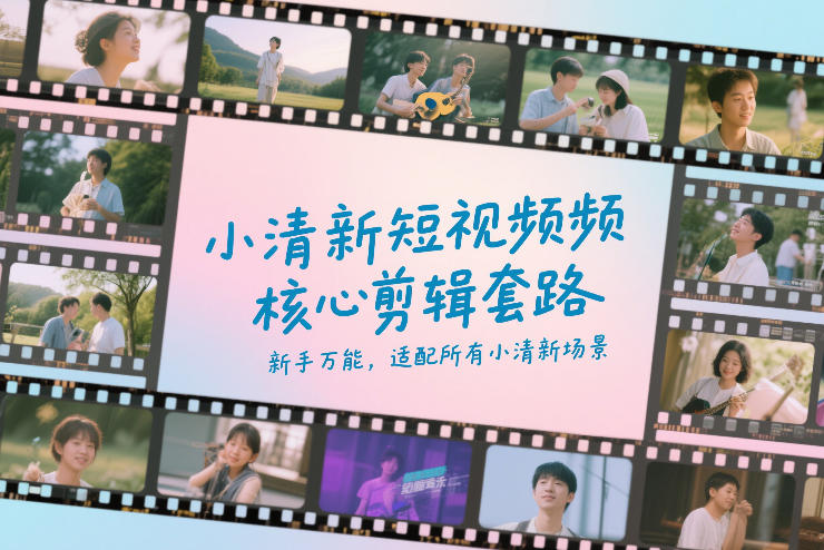 小清新短视频核心剪辑套路，新手万能，适配所有小清新场景-八爪鱼资源库