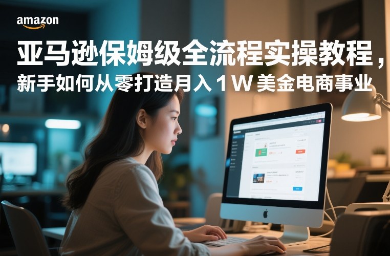 亚马逊保姆级全流程实操教程，新手如何从零打造月入1W美金电商事业-八爪鱼资源库