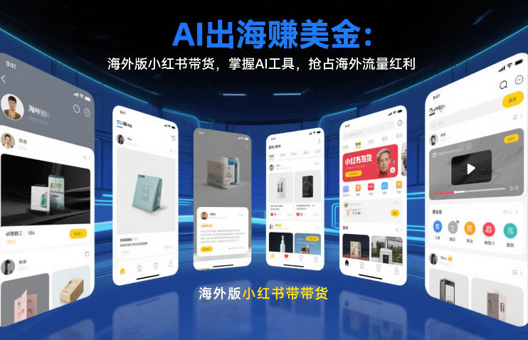AI出海賺美金：海外版小红书带货，掌握AI工具，抢占海外流量红利（更新2026）-八爪鱼资源库