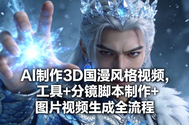 AI制作3D国漫风格视频，工具+分镜脚本制作+图片视频生成全流程-八爪鱼资源库