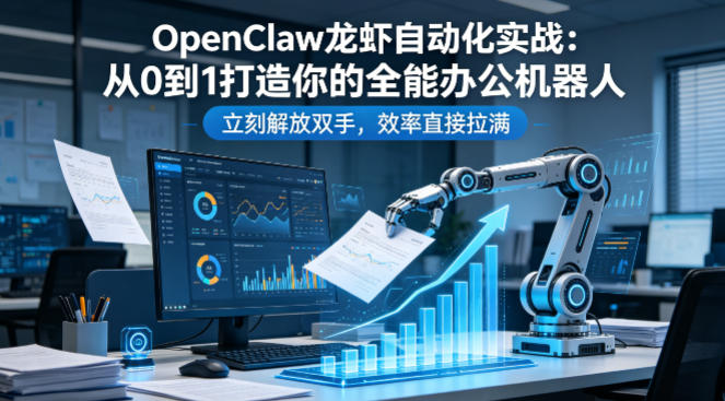 OpenClaw龙虾自动化实战：从0到1打造你的全能办公机器人，立刻解放双手，效率直接拉满-八爪鱼资源库