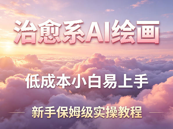 治愈系AI绘画提示词项目，低成本小白易上手，每天10分钟，新手保姆级实操教程-八爪鱼资源库