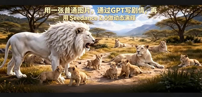 用一张普通图片，通过GPT写剧情，再用Seedance 2.0做动态演绎，居然能生成迪士尼风格搞笑动画-八爪鱼资源库