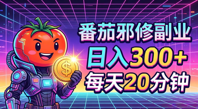 番茄小说撸金，日入300+，每天20分钟！五一必看，独家项目，副业小白友好，超级简单【揭秘】-八爪鱼资源库