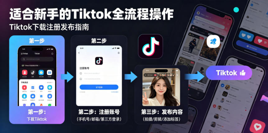 Tiktok下载注册发布，适合新手的Tiktok全流程操作-八爪鱼资源库