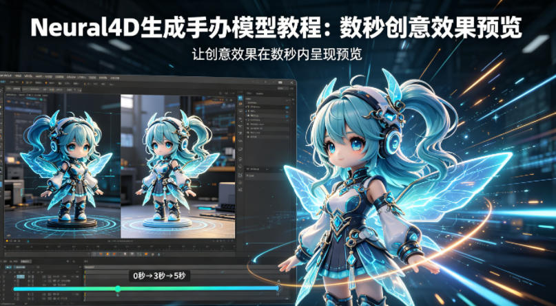 Neural4D生成手办模型教程，让创意效果在数秒内呈现预览-八爪鱼资源库