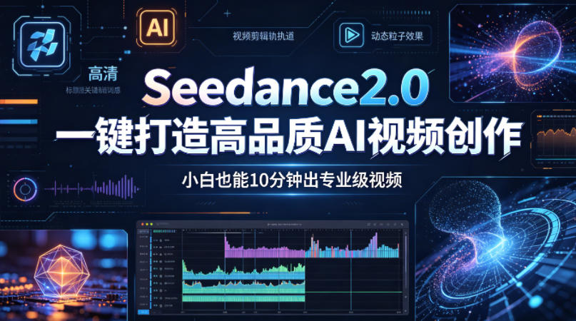 Seedance2.0一键打造高品质AI视频创作，小白也能10分钟出专业级视频-八爪鱼资源库