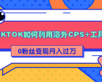 详细解析TIKTOK如何利用海外CPS+工具0粉丝轻松变现月入过万-八爪鱼资源库