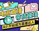 大鹏·电商直播带货课，系统学习直播带货各环节技巧和套路-八爪鱼资源库