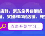贝千电商店群：京东全类目解析，京东店群专业运营，实操200家店铺，纯实战经验-八爪鱼资源库
