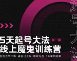 大播·五天起号魔鬼训练营，告别光学不练，逼自己上车，成败与否，5天拿到结果-八爪鱼资源库