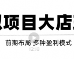 虚拟项目月入几万大店玩法分享，多店操作利润倍增（快速起店盈利）-八爪鱼资源库