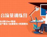 美业抖音流量训练营：从0到10w+粉丝 让你的门店用户增长+业绩增长+利润增长-八爪鱼资源库