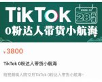 短视频疯人院TikTok 0粉达人带货小航海，TikTok Shop运营带货新模式-八爪鱼资源库