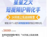 瑶瑶·自然流短视频IP孵化第二期，14天线上实战训练营，赋能100个人成为有数据能赚钱的独立IP孵化手-八爪鱼资源库