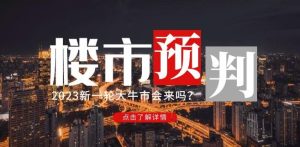樱桃大房子2023楼市预判：新一轮大牛市会来吗？【付费文章】-八爪鱼资源库