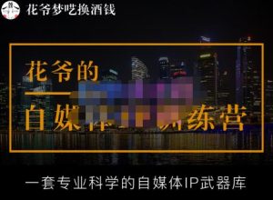 花爷的自媒体IP训练营【14期】,一套专业科学的自媒体IP武器库（更新2023年3月）-八爪鱼资源库
