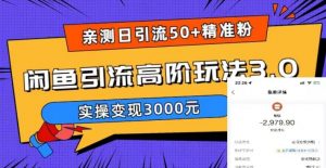 亲测日引50+精准粉，闲鱼引流高阶玩法3.0，实操变现3000元【揭秘】-八爪鱼资源库