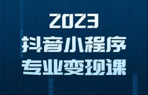 2023年抖音小程序变现保姆级教程，0粉丝新号，无需实名，3天起号，第1条视频就有收入-八爪鱼资源库