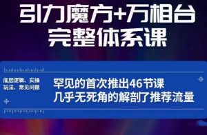 引力魔方万相台完整体系课：底层逻辑、实操玩法、常见问题，无死角解剖推荐流量-八爪鱼资源库