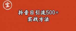 宝哥抖音直播引流私域的6个方法，日引流500+-八爪鱼资源库