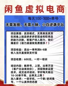外边收费600多的闲鱼新玩法虚似电商之拼多多助力项目，单号100-300元-八爪鱼资源库