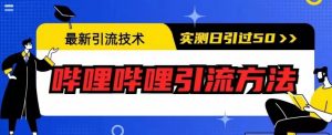 最新引流技术，哔哩哔哩引流方法，实测日引50人【揭秘】-八爪鱼资源库