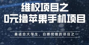 维权项目之0元撸苹果手机项目，最适合大学生、白嫖党做的项目之一【揭秘】-八爪鱼资源库